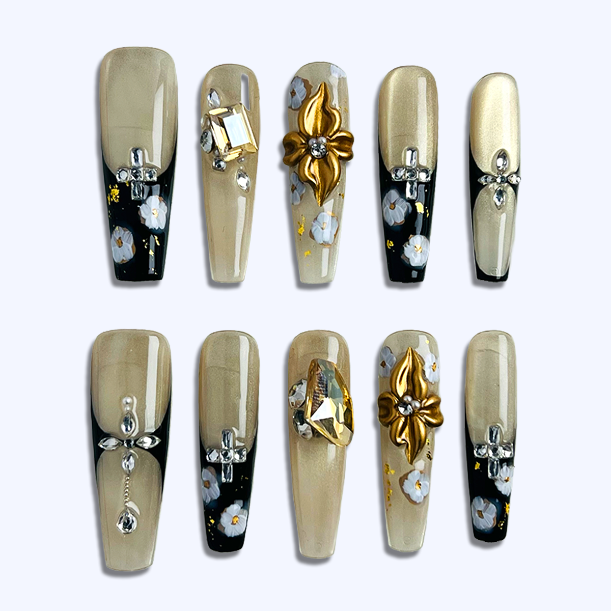 Gilded Noir Bloom