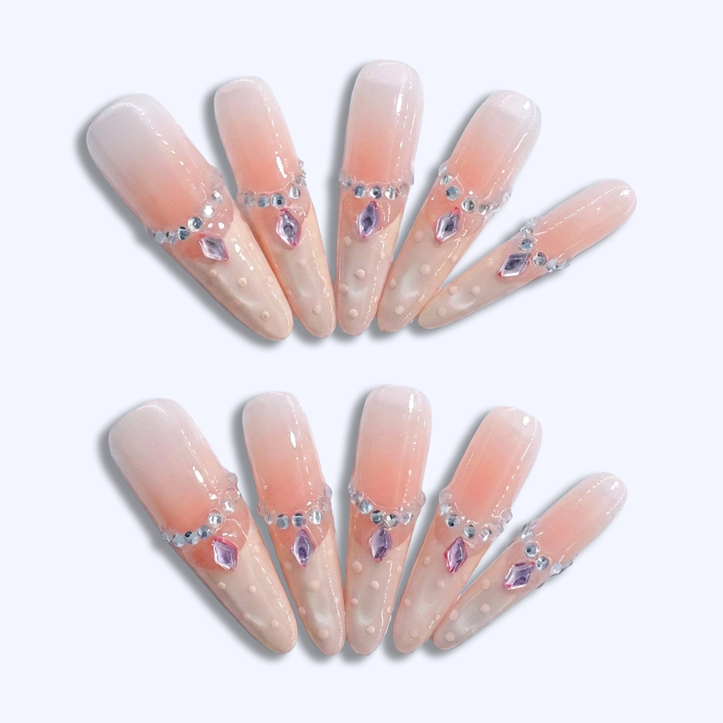 Blush Crystal Veil