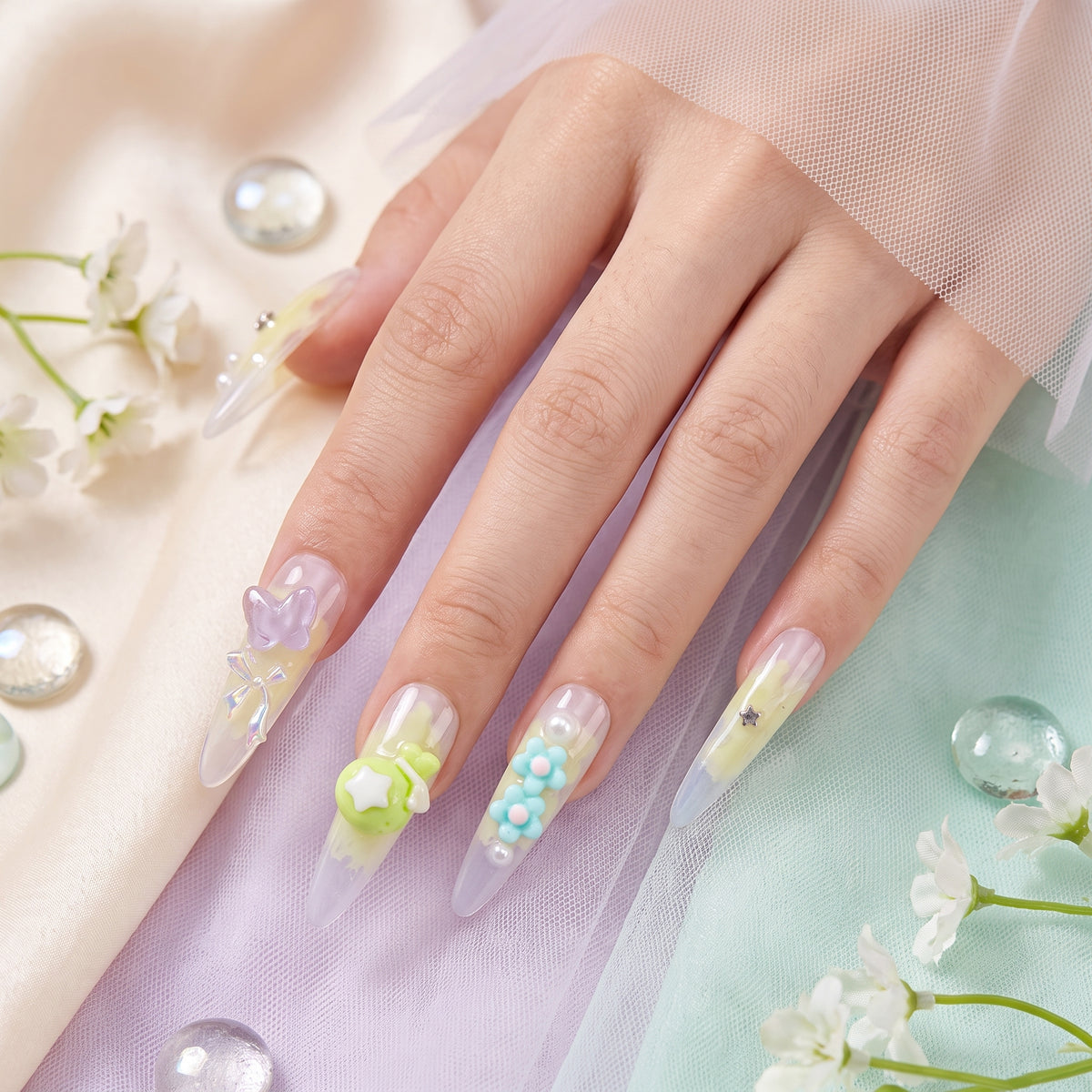 Whimsical Garden Stiletto | TB-10074