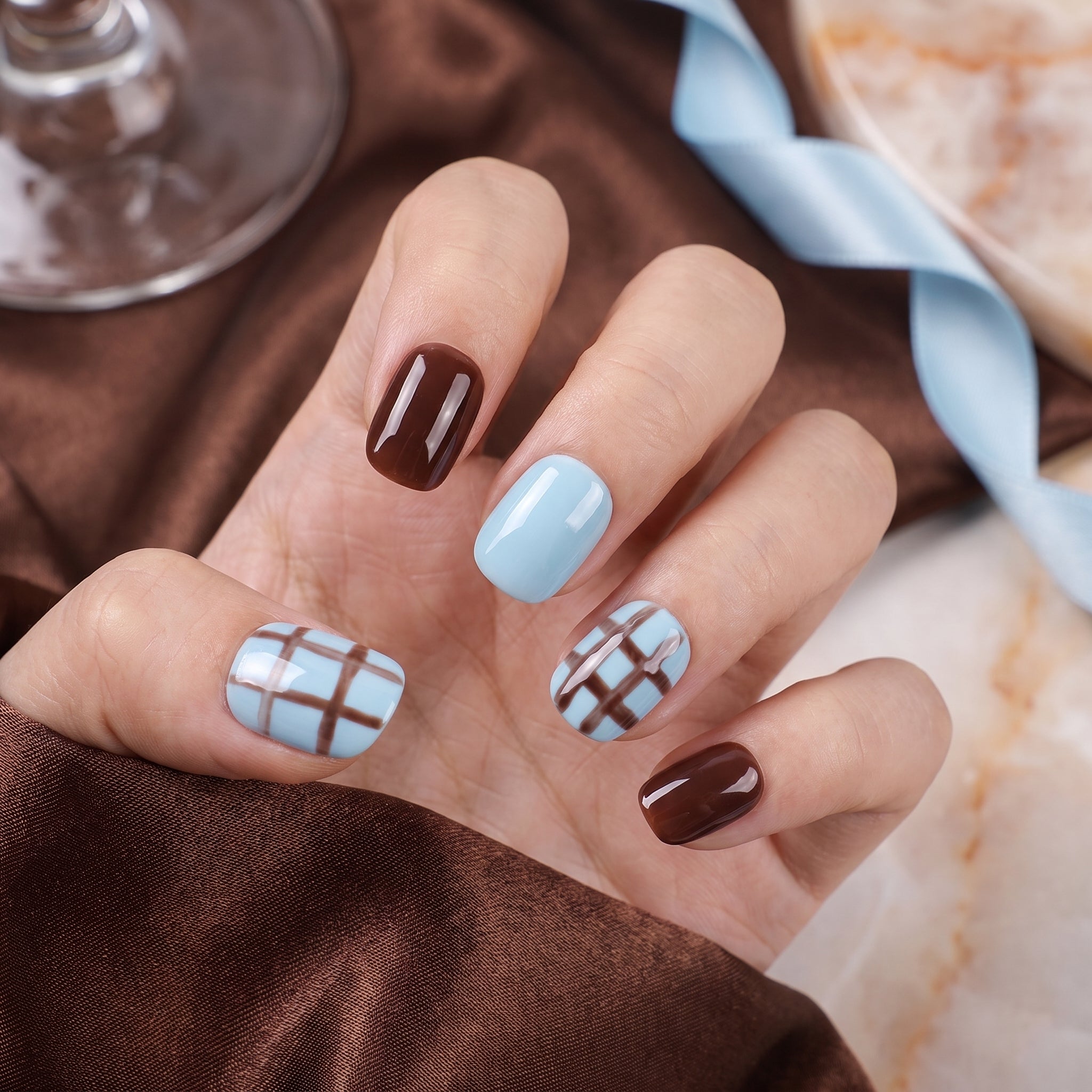 Blue & Chocolate Plaid | TB-10114